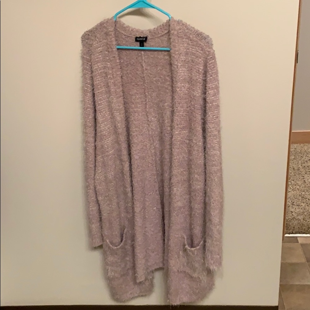 Fuzzy Torrid Cardigan